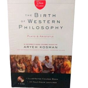 The Birth of Western Philosophy: Plato & Aristotle 7 CD & Course Book NWOT